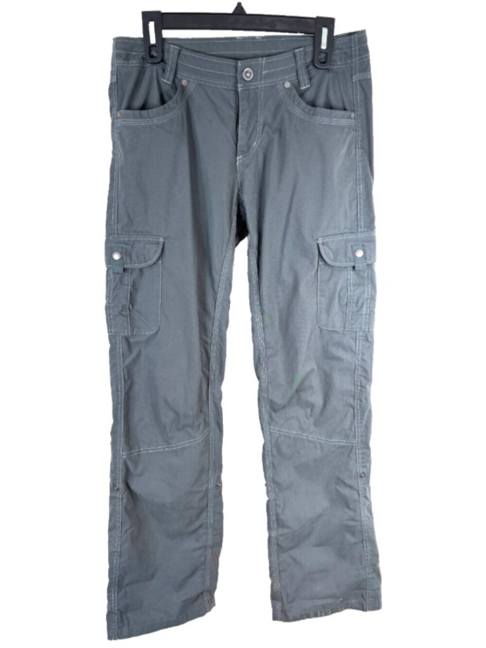 KUHL Splash Roll Up Cargo Pants Womens 8 Hiking Grey Patina Gorpcore Outdoor